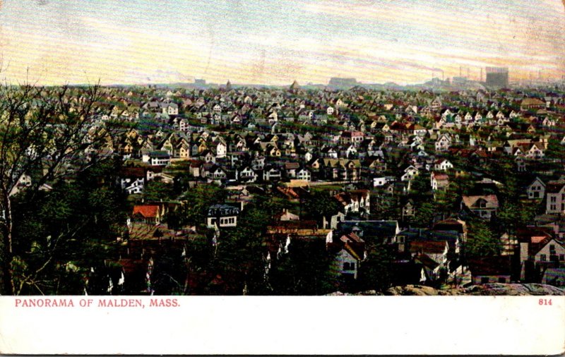 Massachusetts Malden Panoramic View