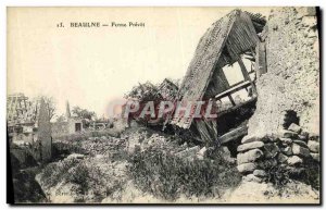 Postcard Old Farm Beaulne Prevot Army