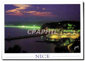 Modern Postcard Nice Alpes Maritimes The port le Chateau and the English Bay