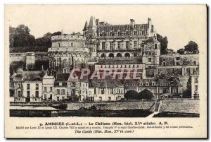 Old Postcard Amboise Chateau