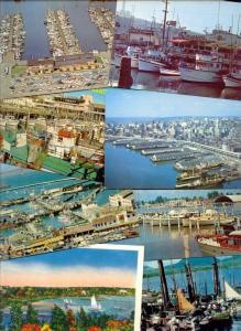 22x U.S. Standard Sized Postcards of PORTS HARBOUR HARBOR BAY WHARF