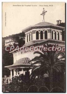 Old Postcard Our Lady of Perpetual Secours Mont Boron