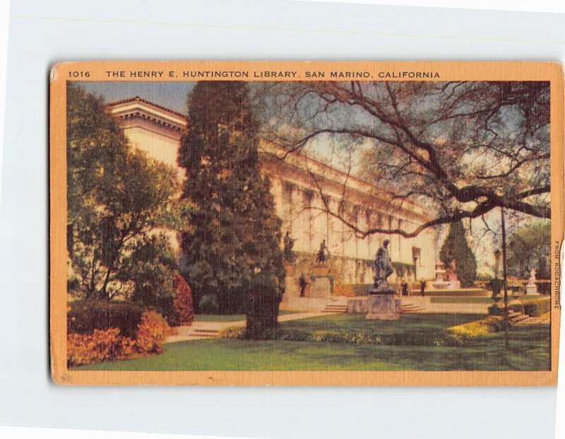 Postcard The Henry E. Huntington Library, San Marino, California