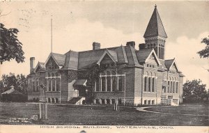 J62/ Waterville Ohio Postcard c1910 High School Building 135