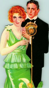 1930's Vintage Don Ameche & Betty Grable Bridge Tally Card Unused Original