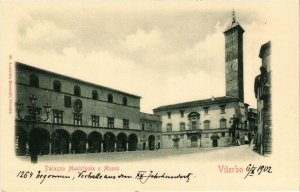 CPA VITERBO Palazzo Municipale e Museo ITALY (545694)