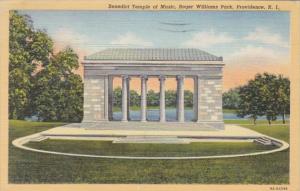 Rhode Island Providence Benedict Temple Of Music Roger Williams Park 1946 Cur...