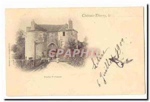 Chateau Thierry Old Postcard Porte St Pierre (precursor map)