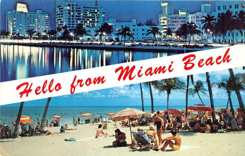 BG13915 hello from miami beach florida usa