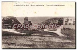 Postcard Old Belle Ile en Mer Pointe aux Colts Property of Sarah Bernhardt