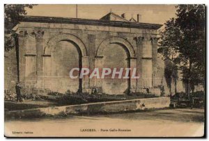 Old Postcard Langres Gate Gallo Romaine