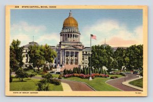 State Capitol Building Boise ID Idaho UNP Unused Linen Postcard M9