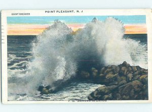 W-border WAVES ON SHORELINE Point Pleasant - Near Brick & Toms River NJ AD7178