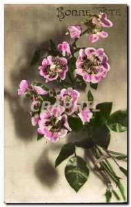 Old Postcard Fancy Bonne fete (flowers)
