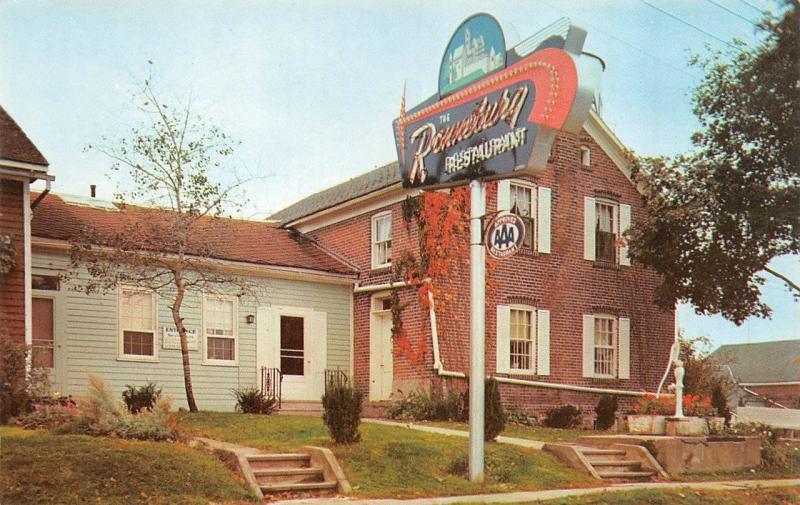 AMANA, IA Iowa  THE RONNEBURG RESTAURANT   Roadside  c1950's Chrome Postcard