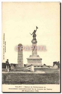 Old Postcard Valmy Statue of Kellermann and Commemorative Monument of Victory...