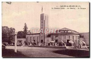 Old Postcard Salies de Béarn The new casino Her dancing Its terrace