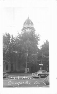 Automobiles Court House Owingsville Kentucky 1950s Postcard 20-13953