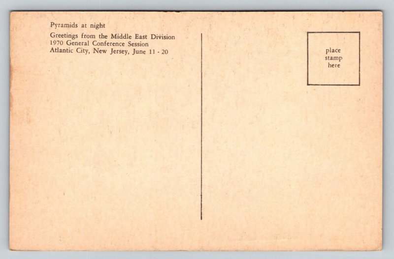 Egypt  Pyramids of Giza   Sphinx   Postcard