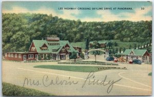 Postcard - Lee Highway Crossing Skyline Drive At Panorama - Virginia