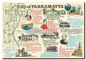 Postcard Modern Parramatta founded in 1788 by Governor Philip Australia