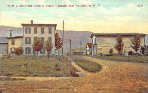 Fultonville NY Hotel Charles Miller's Store Dirt Street, postcard