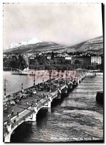 Modern Postcard Geneve Mont Blanc Bridge