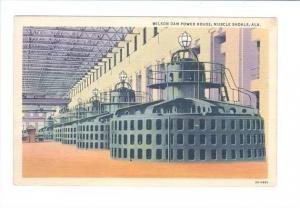 LP171 Muscle Shoals Alabama Wilson Dam Postcard