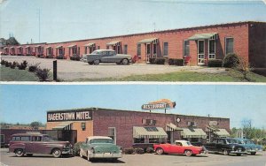 Hagerstown Maryland 1957 Postcard The Hagerstown Motel