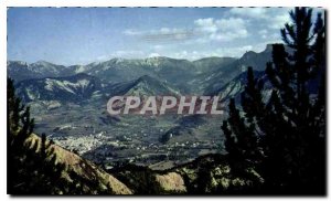 Postcard Modern Die General view and Vercors Mountains