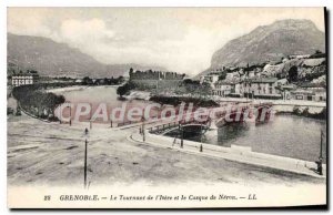 Old Postcard Grenoble The Turn Of The Helmet And I'Isere Neron