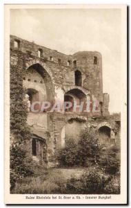 Old Postcard Ruin Rheinfels bei St Goar has Rh Inner Burghof