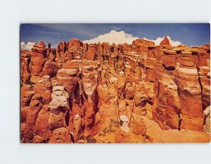 Postcard The Fiery Furnace, Arches National Monument, Utah