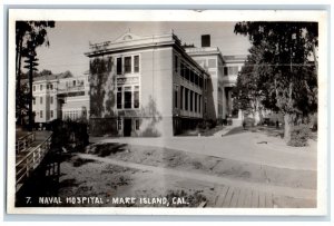 c1920s US Naval Base Side View Mare Island Vallejo CA RPPC Photo Postcard