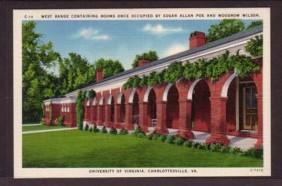 Virginia Post Card Poe Wilson University of Va 