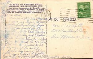 Hiawatha Stattue,Minnehaha Park,Mineapolis,MN BIN