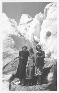 H78/ Switzerland Foreign RPPC Postcard c1940s Swiss Alps People  75