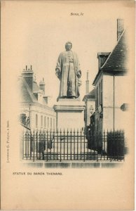 CPA SENS le Statue du baron Thenard (124763)