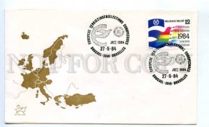 418886 BELGIUM 1984 year Europa CEPT Brussel COVER