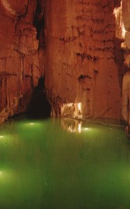 Vintage Postcard Crystal Lake in Mammoth Cave National Park Kentucky K. Y.