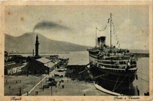 CPA AK Steamer - Porto e Vesuvio - Napoli - Italy SHIPS (911577)