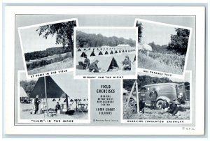 c1940s Field Exercises Medical Department Replacement Center Camp Grant Postcard