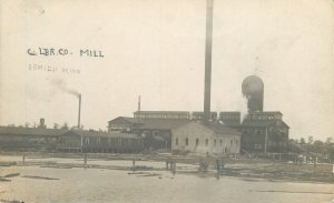 RPPC Postcard Minnesota Bemidji Sawmill Logging Lumber C-1910 23-3698