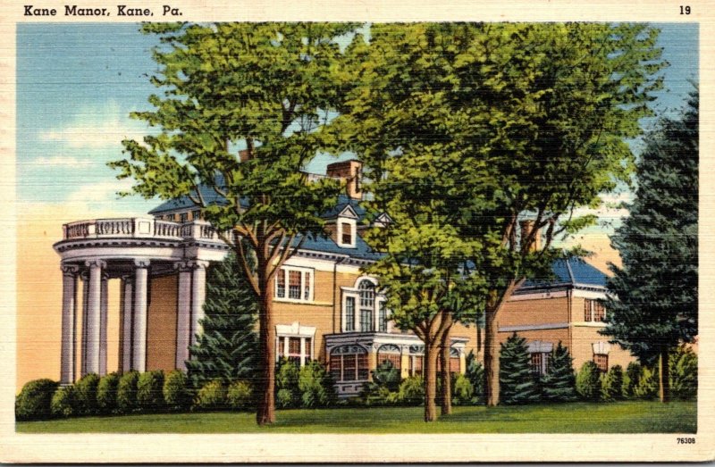 Pennsylvania Kane View Of Kane Manor 1949