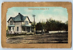 Bristol South Dakota SD Postcard Residence Scene Building Exterior Street 1910