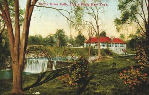 USA Bronx River Falls Bronx Park New York Vintage Postcard 04.06