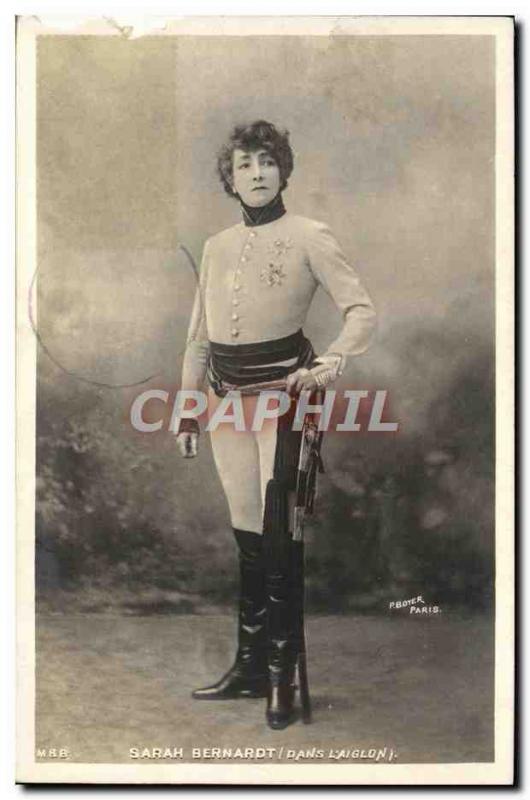 CPA Fantaisie Sarah Bernhardt L'aiglon