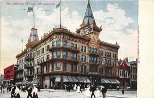Milwaukee Wisconsin c1910 Postcard Republican House