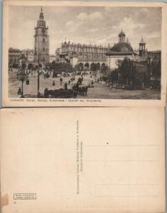 ANTIQUE POLISH POSTCARD RYNEK RATUSZ SUKIENNICE KRAKOW POLAND