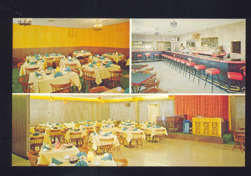 SHERIDAN WYOMING GOLDEN STEER RESTAURANT INTERIOR ADVERTISING POSTCARD